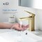 Kibi Cubic Single Handle Bathroom Vanity Sink Faucet with Pop Up Drain C-KBF1002BG-KPW100BG - alternate 9